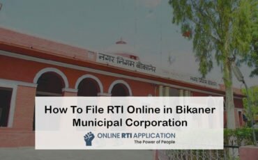 RTI to Bikaner Municipal Corporation